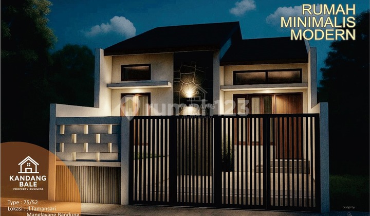 Rumah Minimalis Modern Di Bandung Akses Dekat Tol Cileunyi