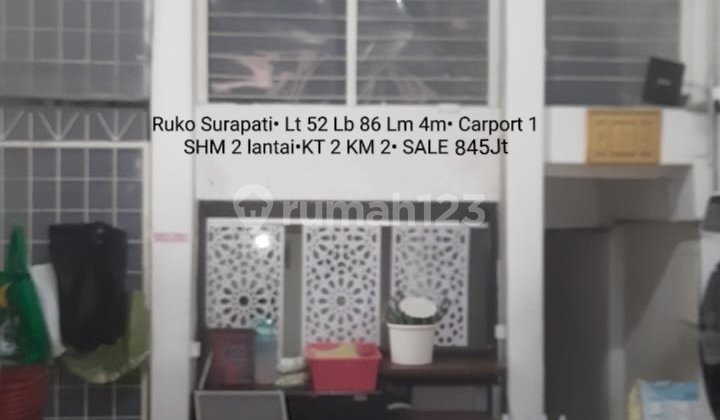 Ruko Mainroad Surapati Seharga NJOP