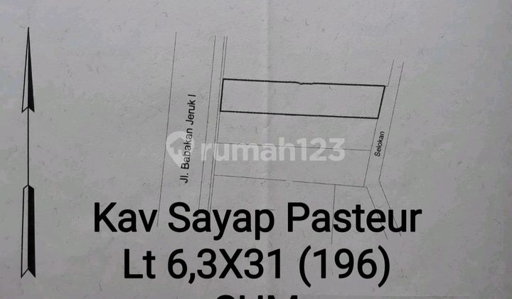 Langka! Jarang Ada! Tanah Kodya Dekat Tol Pasteur Setengah NJOP