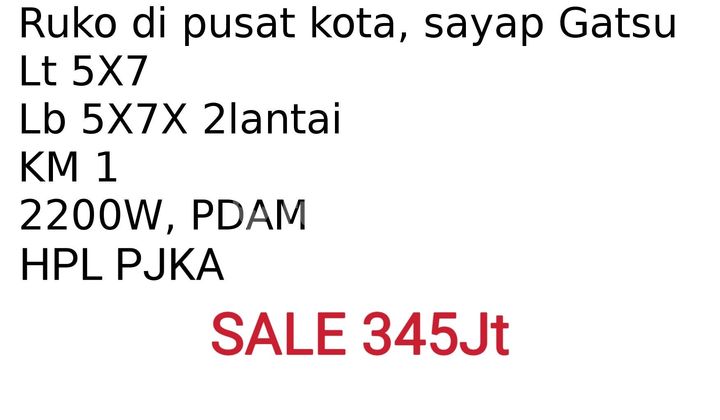 Gatsu City Center Ruko Near Simpang Lima 2