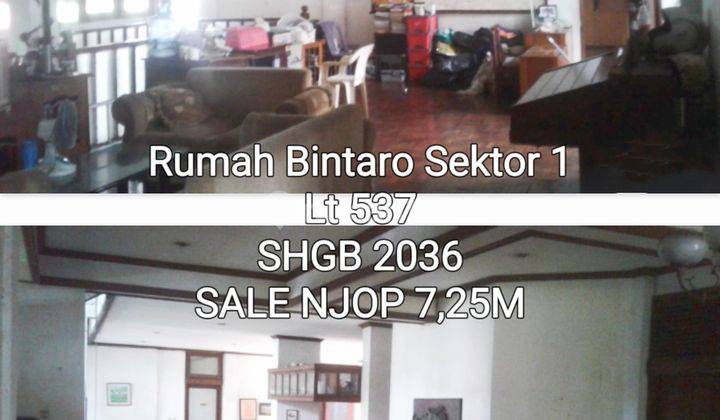 Rumah Njop Bintaro Sektor 1 1