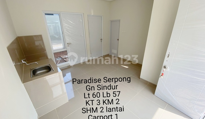 Rumah Modern minimalis Paradise Serpong TERMURAH  1