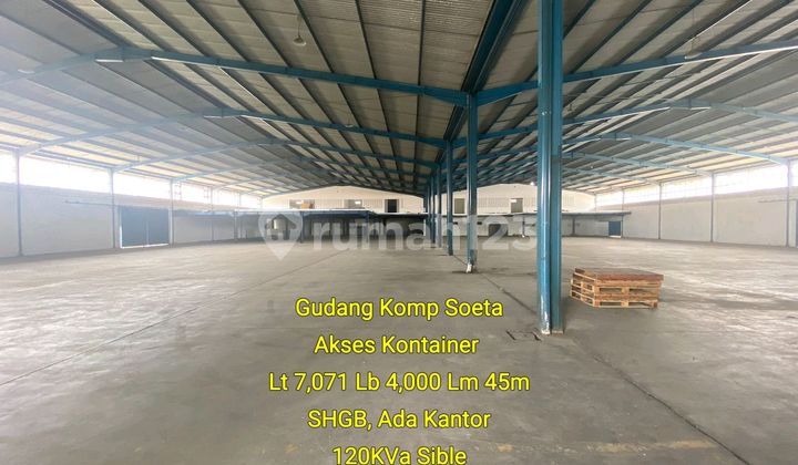 LANGKA! JARANG ADA! Gudang Mainroad Soeta DIBAWAH NJOP