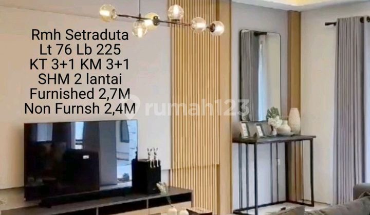 Rumah Modern Setraduta bisa Furnished