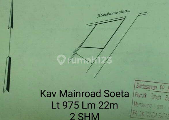 Kav Mainroad Bubat dekat TOL dekat TRANSMART dekat PODOMORO  2