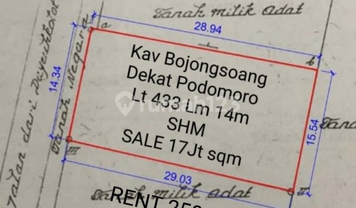 Kavling Matang Mainroad Bojongsoang