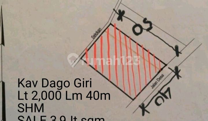 Kavling Dago Pakar dan Sekitarnya