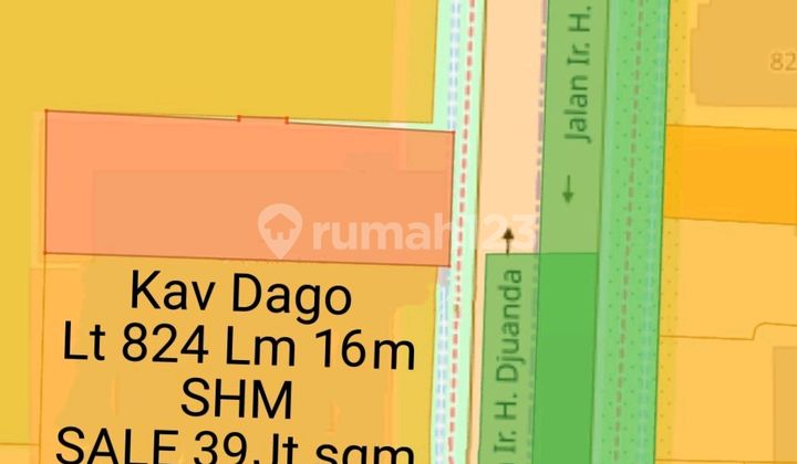 Kavling Mainroad Dago dan Sekitarnya