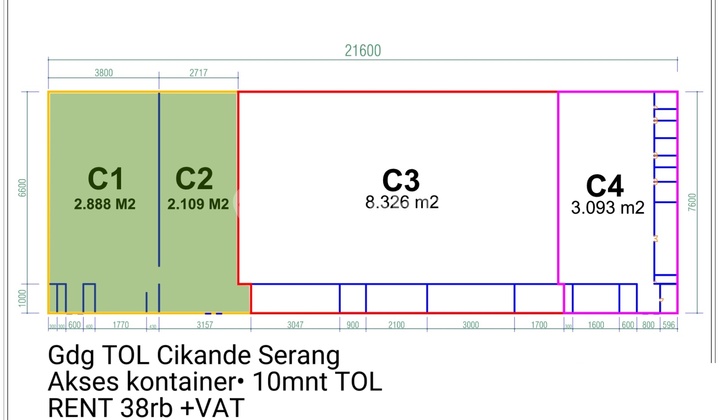 Gudang Bersama Tol Cikande Serang
