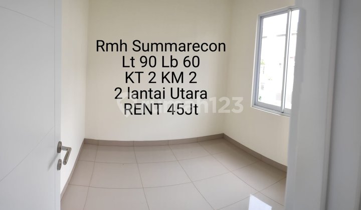 Summarecon rental house NEW BUILDING MINIMUM 2 YEARS