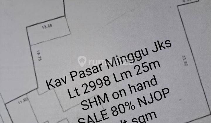 Kav Pasar Minggu Jaksel Dibawah Njop 1