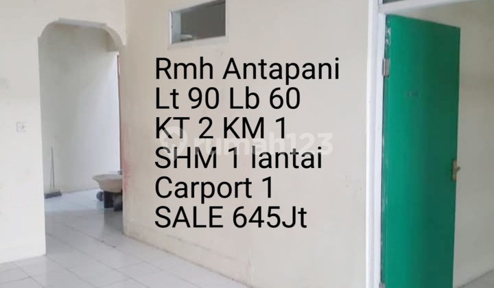 Rumah M U R A H di Antapani Masuk Mobil Rumah M U R A H di Antapani Masuk Mobil