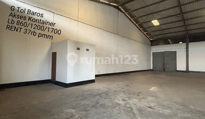 Gudang di Kawasan Industri Baros Gudang di Kawasan Industri Baros