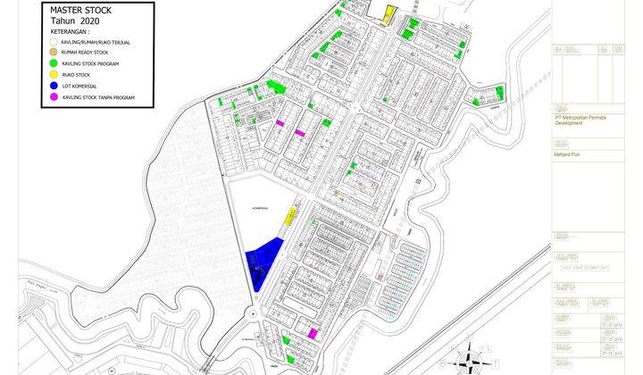 Tanah Kavling, Metland Puri, Uk 12x25, 296 M2, Shm, 2