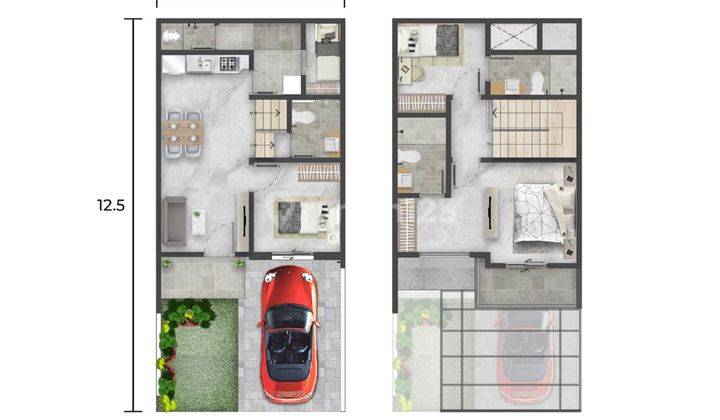 Rumah baru PIK 2, Villa pasir putih5, uk 6x12.5, Hrg 2.4 milyar  2