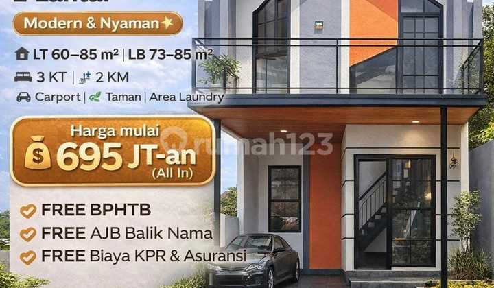 Rumah Scandinania, Dekat Terminal dan Pintu Tol Sawangan Depok