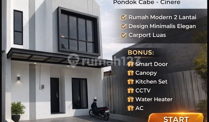 Rumah Baru Murah Siap Huni Dekat Pintu Tol Pamulang, Pondok Cabe