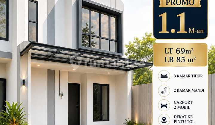 Rumah Baru 2 Lantai Murah Siap Huni Dekat MRT Pondok Cabe Cinere Rumah Baru 2 Lantai Murah Siap Huni Dekat MRT Pondok Cabe Cinere