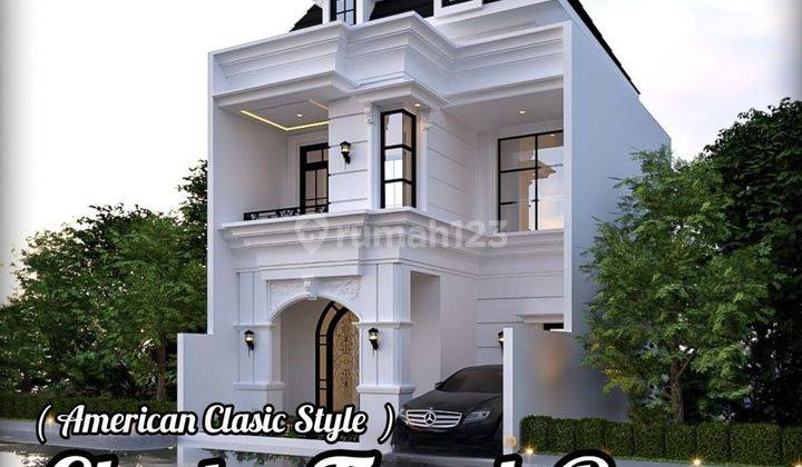 Rumah Mewah konsep American Classic di Tanah Baru - Depok  1