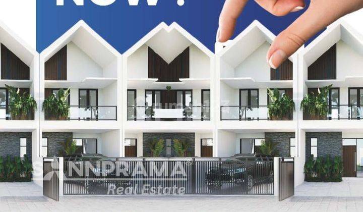 Rumah Town House Di Ciputat,halaman Belakang Luas 1.299 M 2