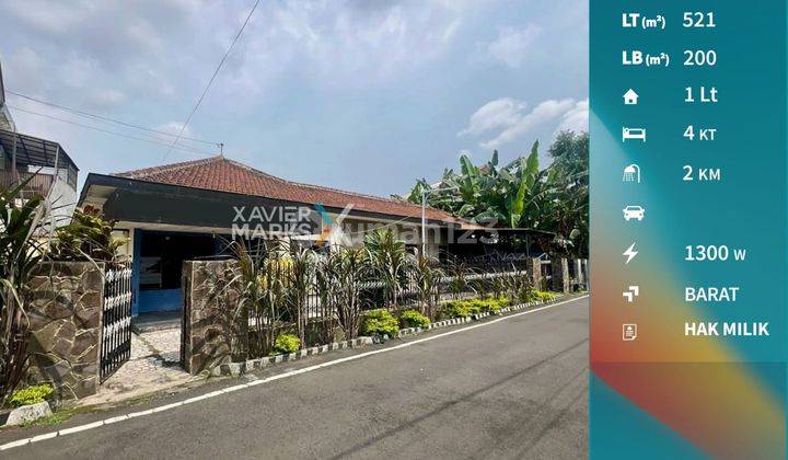 Z001 Rumah Klasik Lokasi Strategis di Jalan Bunga-Bunga,  Kota Malang 1