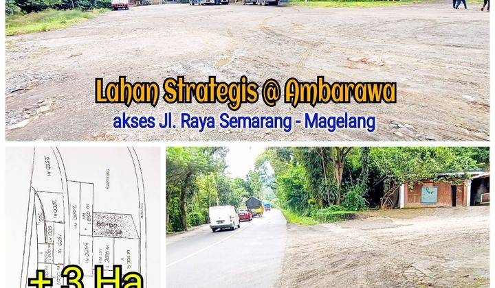 Tanah Strategis di Jambu - Ambarawa. Jl Raya Semarang Magelang SHM 30200 m² 4