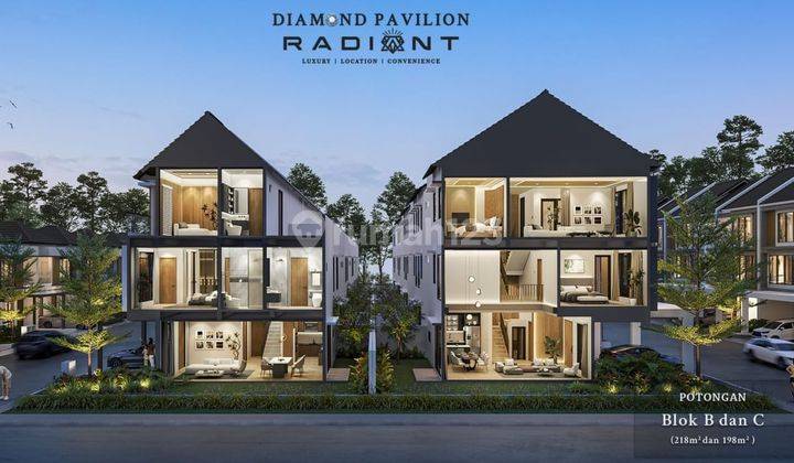 Rumah Mewah Diamond Pavilion 3 Lantai di Batam Centre, Dekat Ferry International & Bisa Cicilan 60x 1