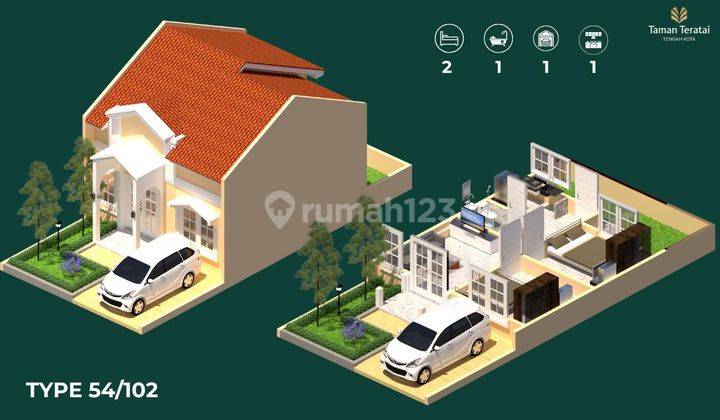 Rumah 1 Lantai Syariah Di Pusat Kota Purwokerto Hanya 4 Menit Ke Alun Alun 2