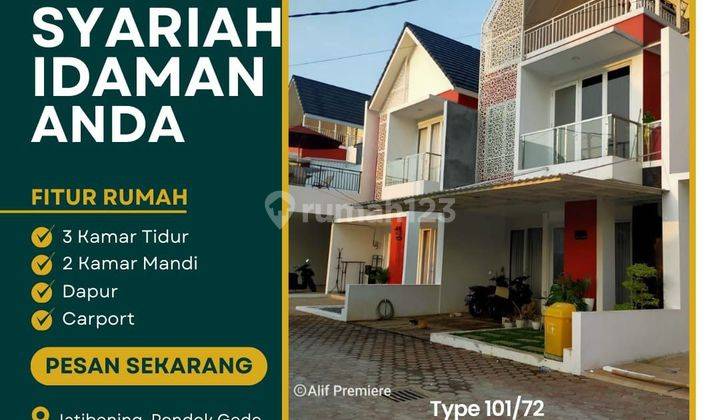 Ready Rumah Syariah Tanpa Riba 2,4 Km Ke Exit Tol Jatibening 1