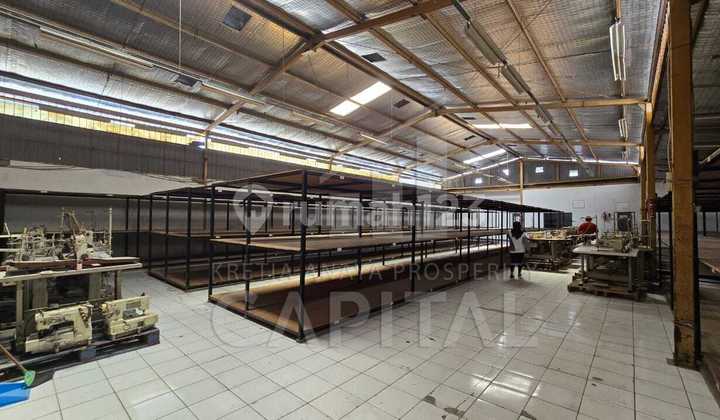 Gudang atau Pabrik Siap Pakai dengan Akses Kontainer di Komplek Industri Kopo