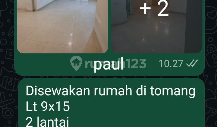 Rumah 2 Lantai di Tomang 2