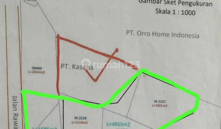 Tanah di Rawa buaya 
Jakarta barat SHM 4
