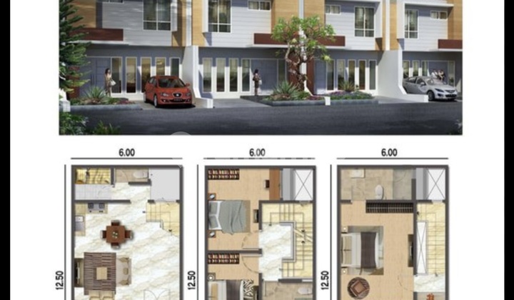 Sewa Rumah Golf Island 6x12.5 3 Lantai  2