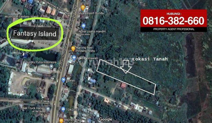 Dijual Tanah 6.740m2 di Jln Sriwijaya (depan Fantasy Island) Palembang 
 1