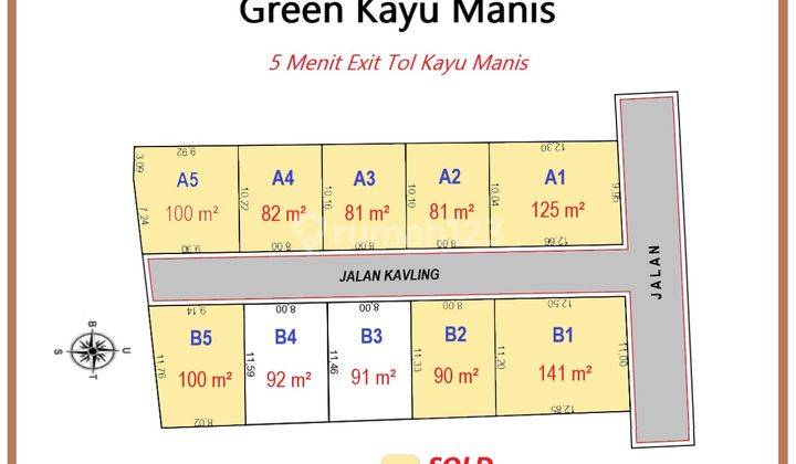 2 Jutaan, Siap Bangun. Dekat Tol Kayumanis, SHM 3