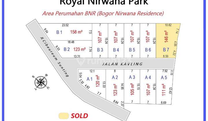 Tanah SHM Dekat Perumahan Bogor Nirwana Residence 2