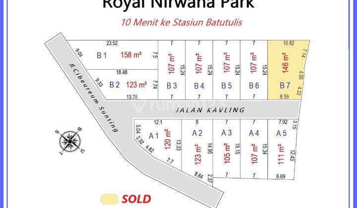 Tanah SHM Dekat Perumahan Bnr. Angsur 12x Non Bunga 2