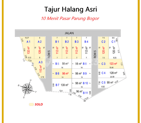 Jual Tanah Murah, Dekat Pasar Parung, Legalitas SHM Terjamin 2