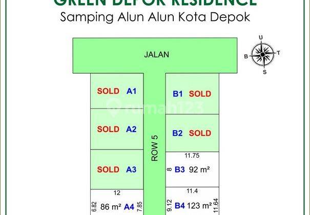 SHM Pecah Unit Kavling Kost Depok Area Alun Alun Kota Depok 2
