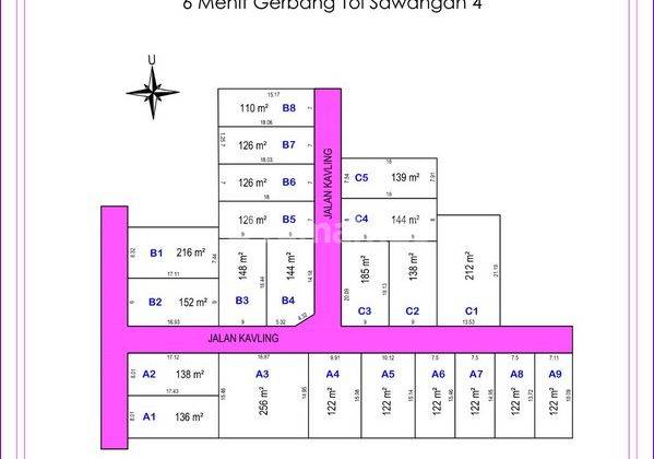 Flat Tanpa Bunga Dijual Tanah Depok Dekat Mall Pesona Square 5