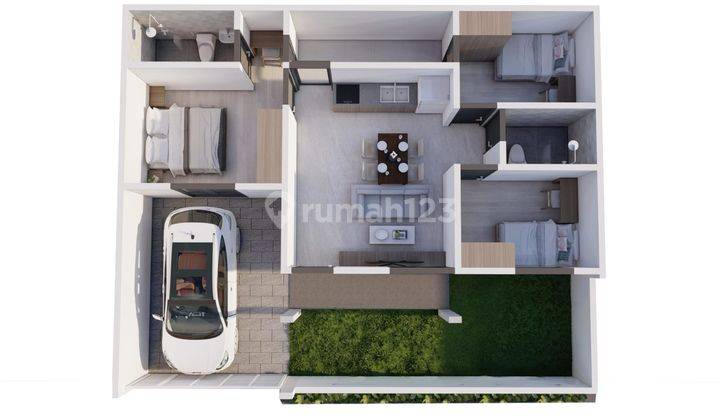 RUMAH MURAH FREE SEMUA BIAYA DI TAJEM DEKAT PASAR STAN  4