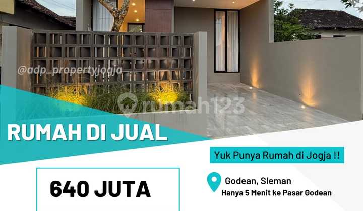 Ready-to-Live House (Finishing in Progress) in Godean Sleman (5 Minutes to Godean Market)