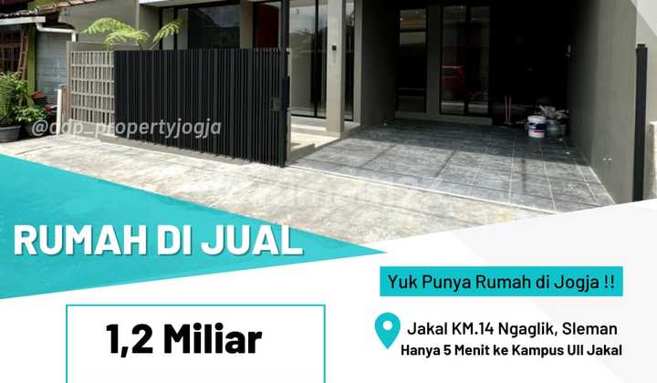 Luxurious Minimalist Open Space House at Jakal KM 14 Ngaglik Sleman (5 Minutes to UII Jakal)