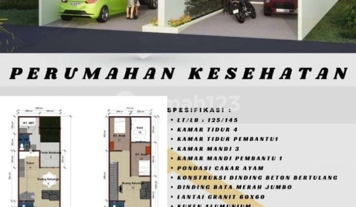 Rumah Murah Cluster Limited Hanya 4 Unit Lokasi Dkt Pintu Toll Pamulang Tangerang Selatan 2