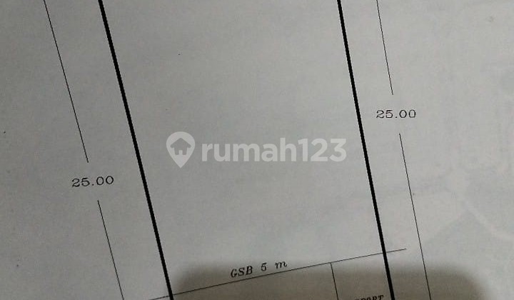 A spacious 300m2 plot ready for construction in the elite Araya Blimbing area.