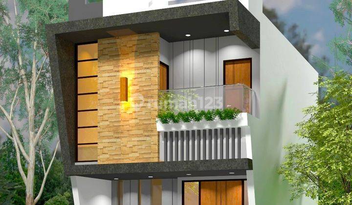 Rumah minimalis modern 3 lantai jl ikan tombro lowokwaru 1