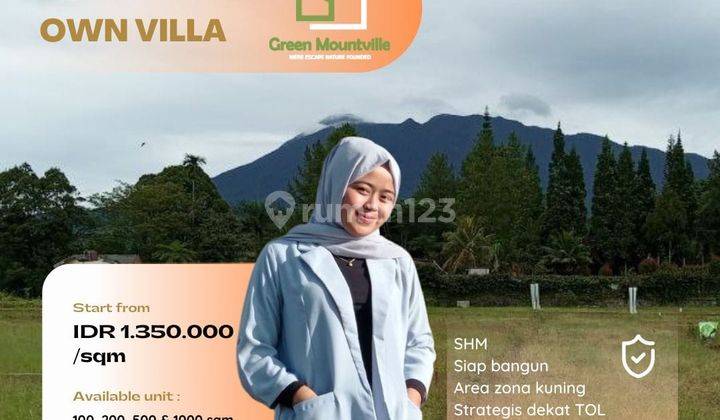 Tanah Kavling di Puncak 1jtaan M2  7