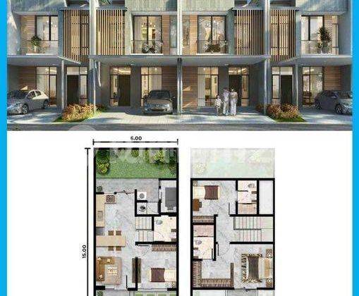 Rumah di Kuningan Village, Pik 2,Uk 6x15m,Selatan, Harga 3,5 M  2