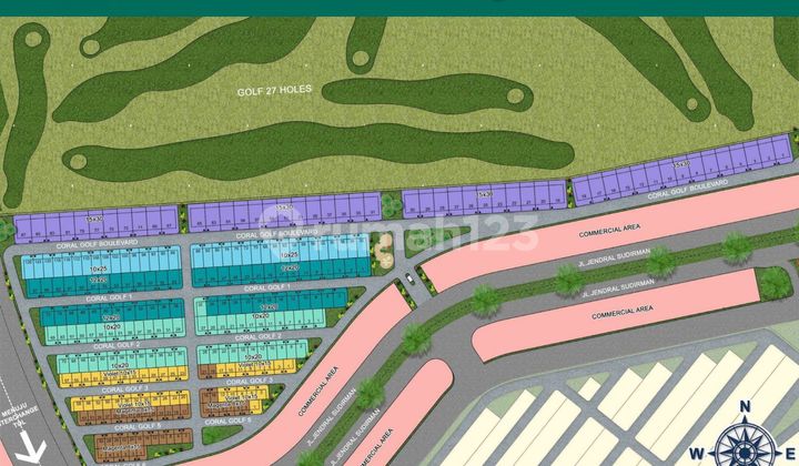 Kavling Premium di The Golf Signature,pik 2,Luas 450 M,view Golf Laut,harga 20 M Nego