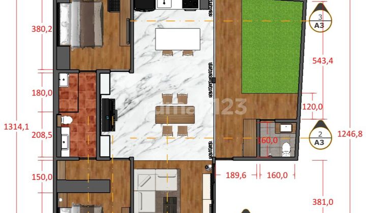 Quick Sale House on Jl. Dwijaya, Gandaria Utara, South Jakarta, Land Area: 176m2, Price: 7M Negotiable 2